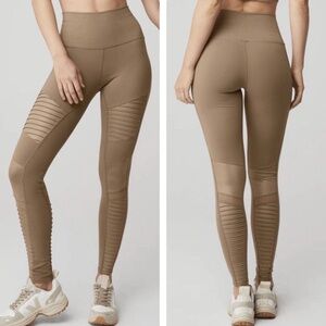 Alo Yoga Tan Moto Legging - XS